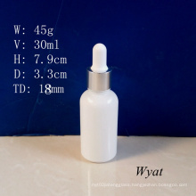 30ml Milky White Glass Dropper Bottle Glass Essential Oil Bottle Wholesale